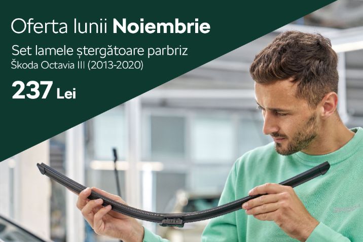 oferta lunii noiembrie - stergatoare skoda